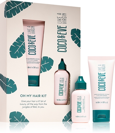 Coco & Eve Like A Virgin Oh My Hair Kit set (za sijaj in mehkobo las)