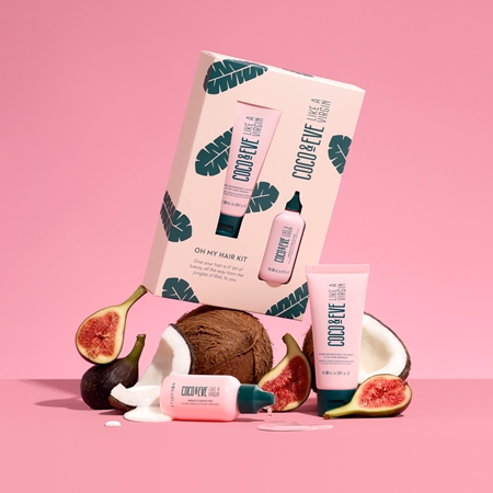 Coco & Eve Like A Virgin Oh My Hair Kit sada pro lesk a hebkost vlasů
