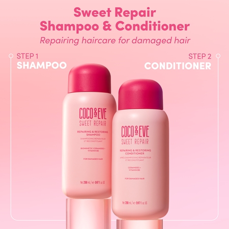 Coco & Eve Sweet Repair Repairing & Restoring Shampoo intenzivně regenerační šampon pro poškozené a barvené vlasy
