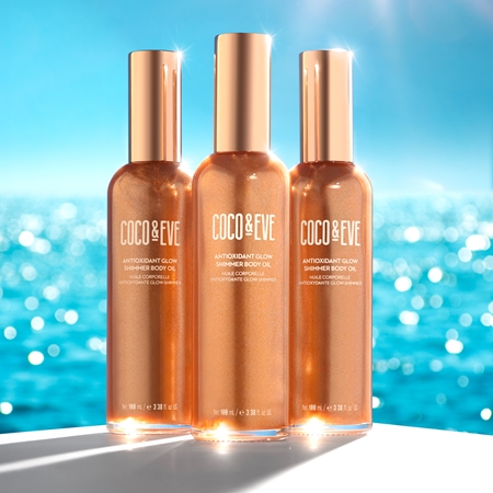 Coco & Eve Sunny Honey Antioxidant Glow Shimmer Body Oil rozjasňující olej na tělo
