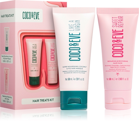 Coco & Eve Hair Treats Kit Kinkekomplekt säravate ja pehmete juuste jaoks