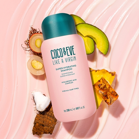Coco & Eve Like A Virgin Super Hydrating Shampoo hidratáló sampon a fénylő és selymes hajért