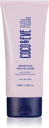 Coco & Eve Glow Figure Resurfacing Body Gel Scrub jemný tělový peeling