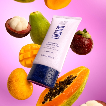 Coco & Eve Glow Figure Resurfacing Body Gel Scrub jemný tělový peeling