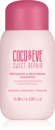 Coco & Eve Sweet Repair Repairing & Restoring Shampoo intenzíven regeneráló sampon a sérült és festett hajra