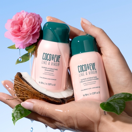 Coco & Eve Travel Kit Super Hydration putni set za sjajnu i mekanu kosu