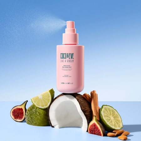 Coco & Eve Like A Virgin Frizz Fix & Pro Shine Mist Detangling Hair Spray for shiny and soft hair