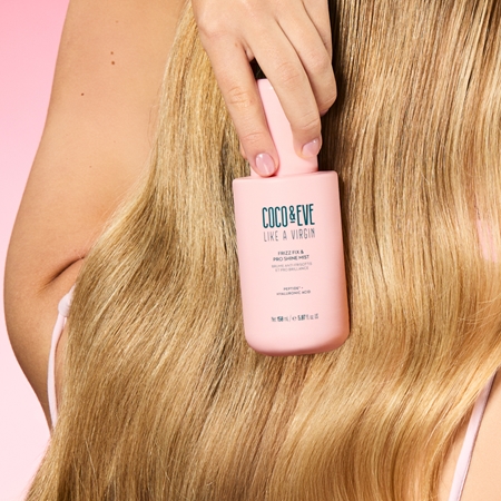 Coco & Eve Like A Virgin Frizz Fix & Pro Shine Mist Detangling Hair Spray for shiny and soft hair