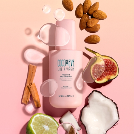 Coco & Eve Like A Virgin Frizz Fix & Pro Shine Mist Detangling Hair Spray for shiny and soft hair