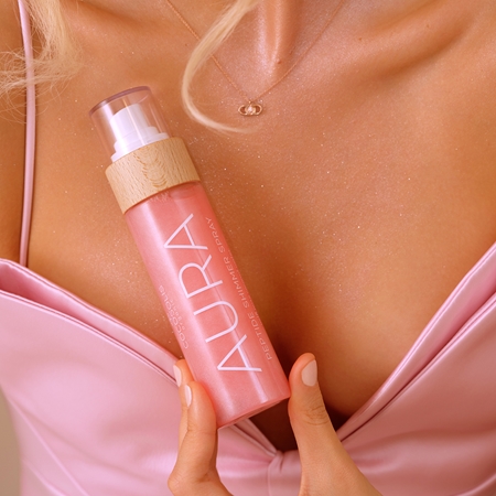 COCOSOLIS Peptide Shimmer Spray PINK ενυδατικό σπρέι με αποτέλεσμα λάμψης