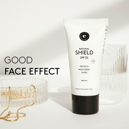 Cocunat Natural Shield crème teintée protectrice visage SPF 30