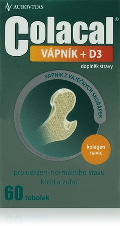 Colacal Colacal vápník + D3 tobolky pro podporu zdraví kostí a kloubů