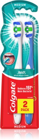 Colgate 360° Whole Mouth Clean зубні щіточки medium