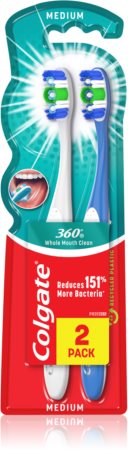 Colgate 360° Whole Mouth Clean zubní kartáčky medium