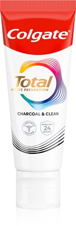 Colgate Total Active Prevention Charcoal & Clean dentifricio sbiancante con carbone attivo