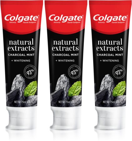 Colgate Natural + Blegende tandpasta med aktiveret kul | notino.dk