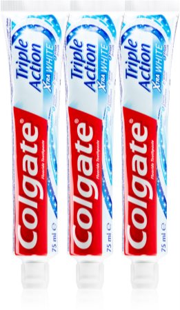 Colgate Triple Action White dentifricio sbiancante per prevenire la carie e per un alito fresco