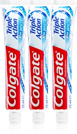 Colgate Triple Action White pasta za izbjeljivanje zuba za zaštitu od karijesa i za svježi dah