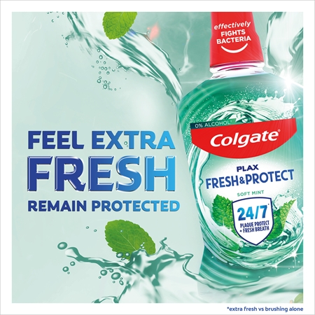 Colgate Plax Fresh&Protect Soft Mint płyn do płukania jamy ustnej redukujący płytkę nazębną