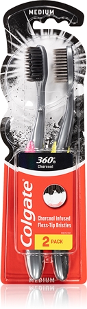 Colgate 360°  Black четка за зъби 2 бр
