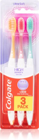 Colgate High Density 3 pack cepillo de dientes ultra suave