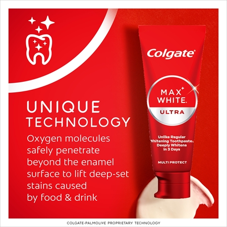 Colgate Max White Ultra Multi Protect whitening toothpaste