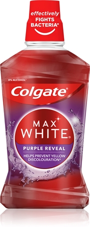 Colgate Max White Purple Reveal balinamasis burnos skalavimo skystis