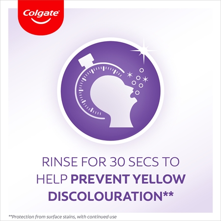 Colgate Max White Purple Reveal balinamasis burnos skalavimo skystis