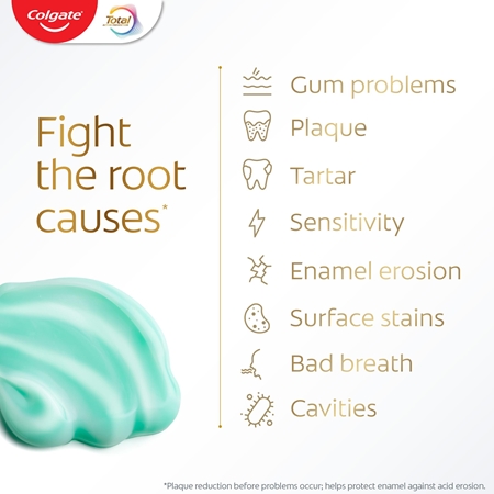 Colgate Total Active Fresh Mint toothpaste for fresh breath
