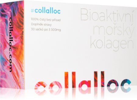Collalloc Bioaktivní mořský kolagen prášek na přípravu nápoje pro vlasy, nehty a pokožku