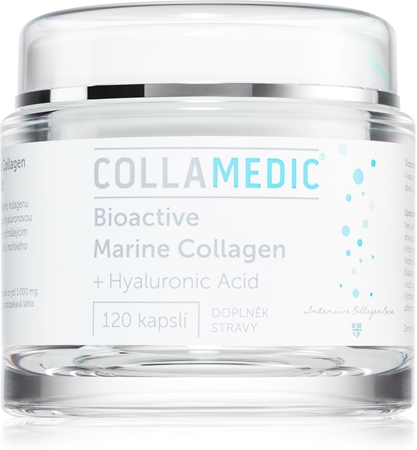 Collamedic Bioactive Marine Collagen + Hyaluronic Acid kapsle pro výživu pleti a udržení její přirozené hydratace