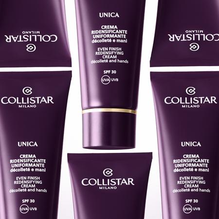 Collistar Unica Even Finish Redensifying Cream συσφικτική κρέμα για λαιμό και μπούστο