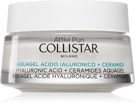 Collistar Attivi Puri Hyaluronic Acid + Ceramides Aquagel хидратиращ крем-гел с озаряващ ефект с хиалуронова киселина