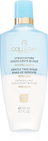 Collistar Gentle Two-Phase Make-up Remover ντεμακιγιάζ αδιάβροχου μεικ απ για τα μάτια και χείλη