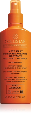 Collistar Special Perfect Tan Supertanning Moisturizing Milk Spray mléko na opalování ve spreji SPF 15