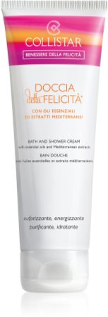 Collistar Doccia della Felicitá Bath and Shower Cream creme de duche com óleos essenciais e extratos de plantas mediterrâneas