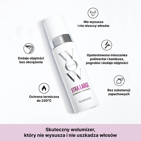 Color WOW Xtra Large Bombshell Volumizer pianka do stylizacji do zwiększenia objętości włosów