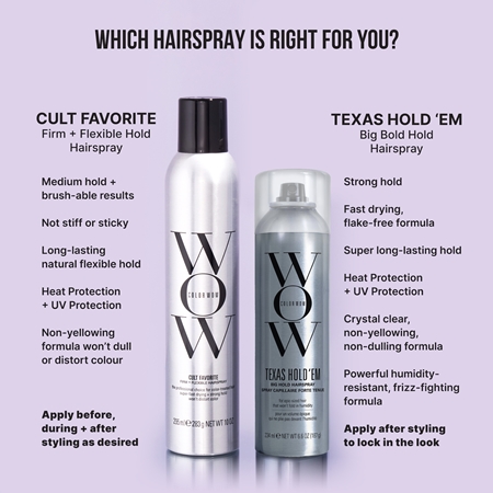 Color WOW Texas Hold ‘em Firm Hold Hairspray with SPF