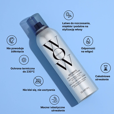 Color WOW Cult Favorite Firm + Flexible Hairspray lakier do włosów z silnym utrwaleniem