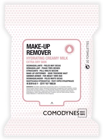 Comodynes Make-up Remover Creamy Milk toalhitas desmaquilhantes para pele muito seca
