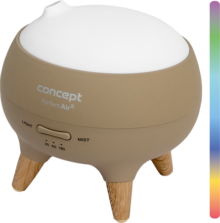 Concept DF1012 Perfect Air Cappuccino diffuseur d’huiles essentielles ultrasonique et humidificateur d’air avec une minuterie