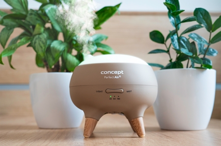 Concept DF1012 Perfect Air Cappuccino diffuseur d’huiles essentielles ultrasonique et humidificateur d’air avec une minuterie