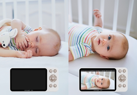 Concept KIDO KD5010 Moniteur vidéo numérique pour bébé avec éclairage LED