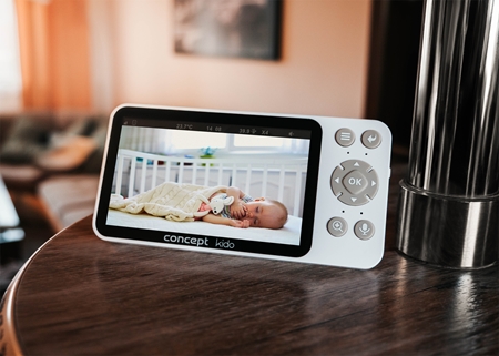 Concept KIDO KD5010 Moniteur vidéo numérique pour bébé avec éclairage LED