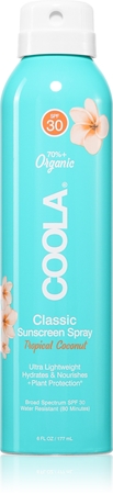 Coola Tropical Coconut opalovací sprej SPF 30