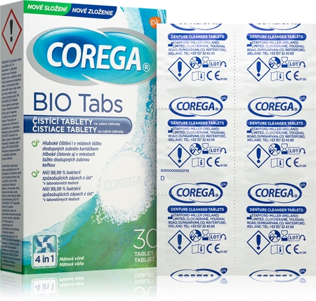 Corega Tabs Bio tablety na bielenie