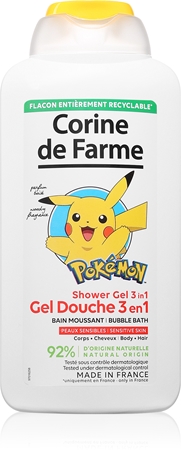 Corine de farme Shower Gel 3 in 1 Sanftes Duschgel und Shampoo für Kinder 3in1