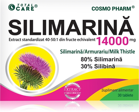 Cosmo Pharm Silimarina 14 000 mg tablete pentru susținerea sănătății ficatului