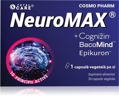 Cosmo Pharm Neuromax + Cognizin capsule pentru menținerea energiei și a capacității cognitive