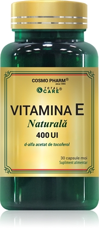 Cosmo Pharm Vitamina E 400 UI capsule pentru sănătatea părului, a pielii și a mucoaselor